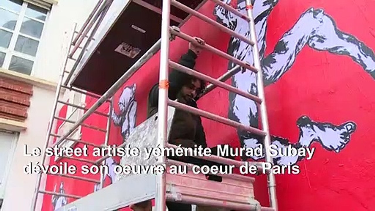 Ventes d'armes: un street artiste yéménite dévoile une fresque à Paris contre "l'hypocrisie internationale"