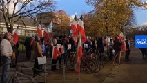 تجمع مخالفان جمهوری اسلامی در برابر سفارت ایران در بروکسل و پاریس