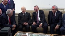 Cumhurbaşkanı Erdoğan, MHP lideri Bahçeli ile görüştü