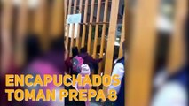 Encapuchados toman Prepa 8