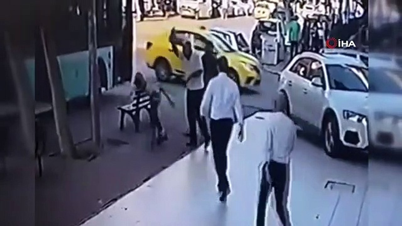 Patenci çocuğa dayak kamerada
