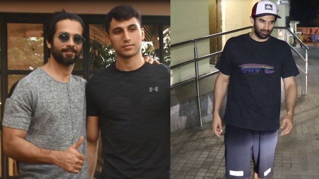 SPOTTED: Shahid Kapoor at Antigravity Gym at Pali Hill & Aditya Roy Kapur at PVR, Juhu
