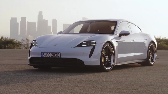 Porsche Taycan 4S Exterior Design in Carrara White