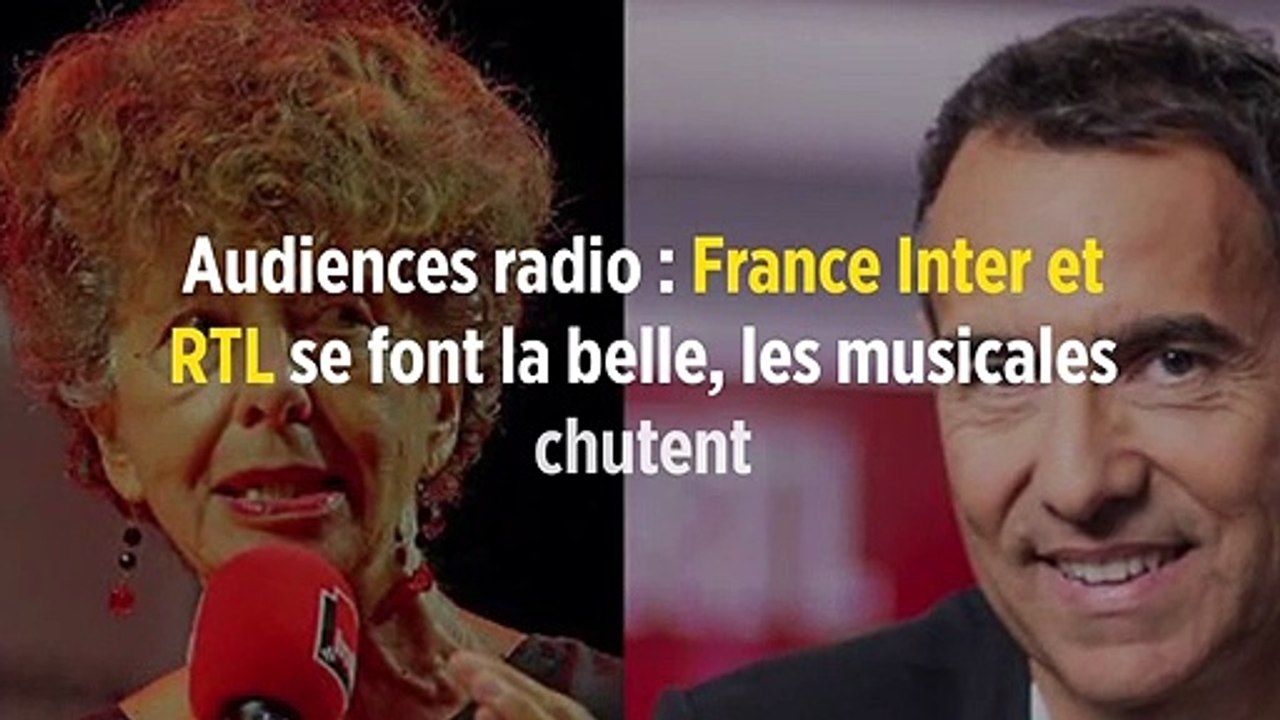 Audiences radio : France Inter et RTL se font la belle, les musicales chutent