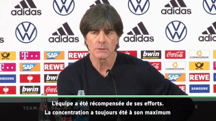 Allemagne - Löw : "Récompensés de nos efforts"