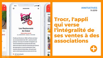 Trocr, l'appli qui verse l'intégralité de ses ventes à des associations