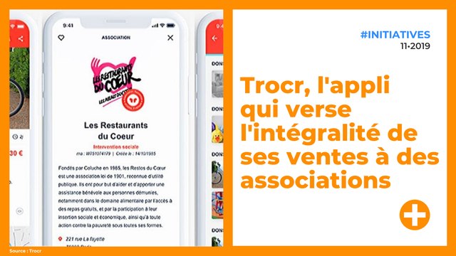 Trocr, l'appli qui verse l'intégralité de ses ventes à des associations