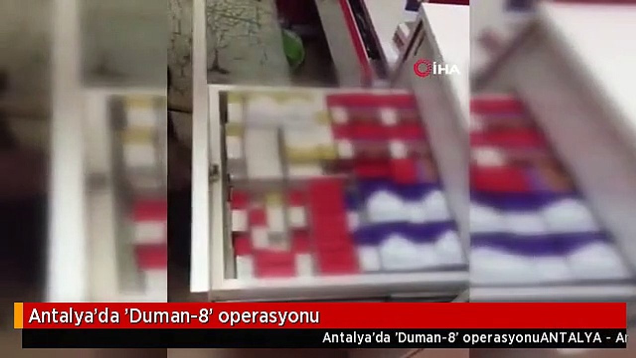 Antalya'da 'Duman-8' operasyonu
