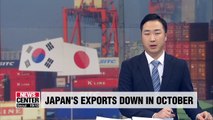 Exports from Japan to S. Korea down 23.1% y/y in October