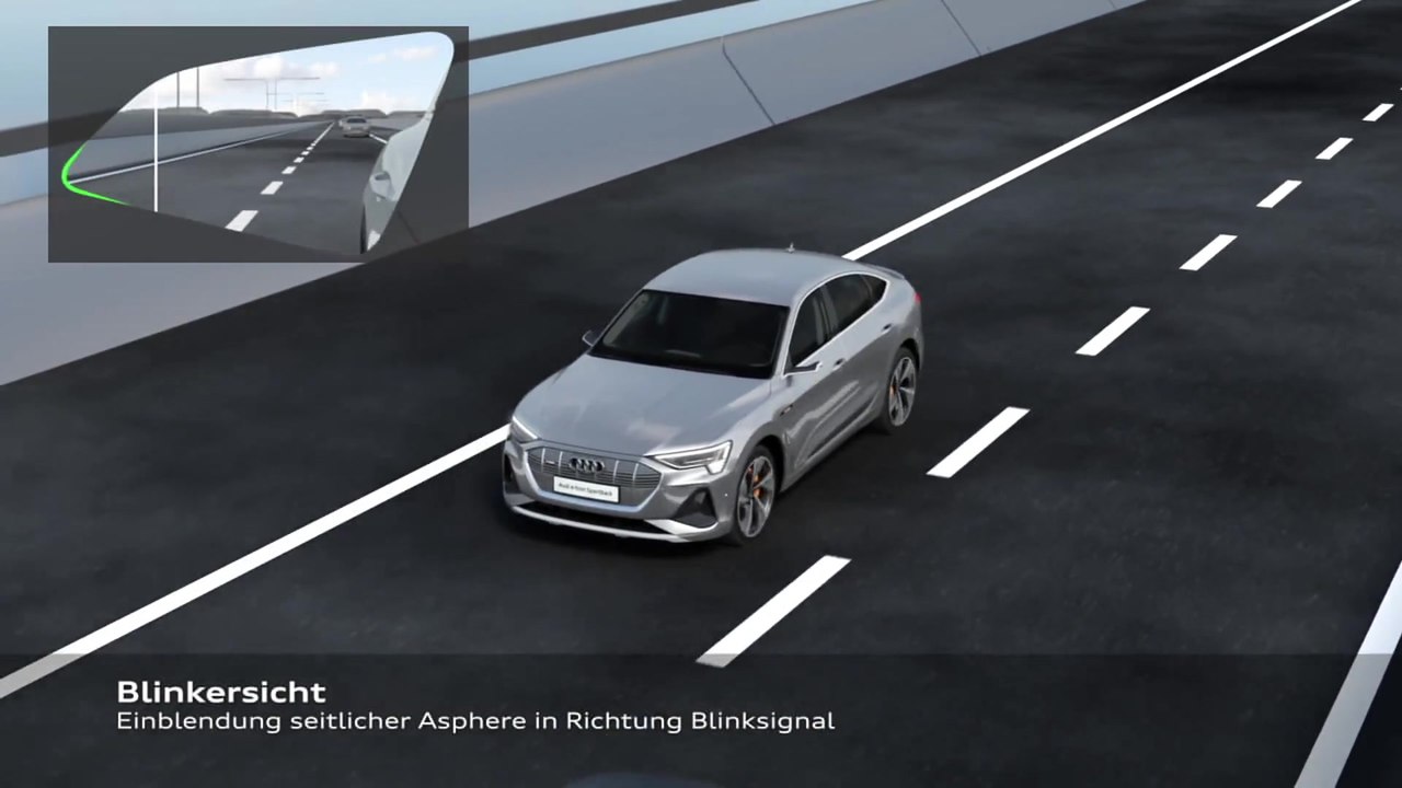 Audi e-tron Sportback - Virtueller Außenspiegel Animation