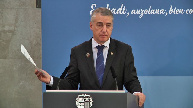 Urkullu denuncia el supremacismo de Vox con los menores inmigrantes