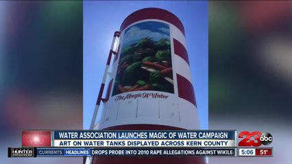 Art placed on water tanks in Kern County