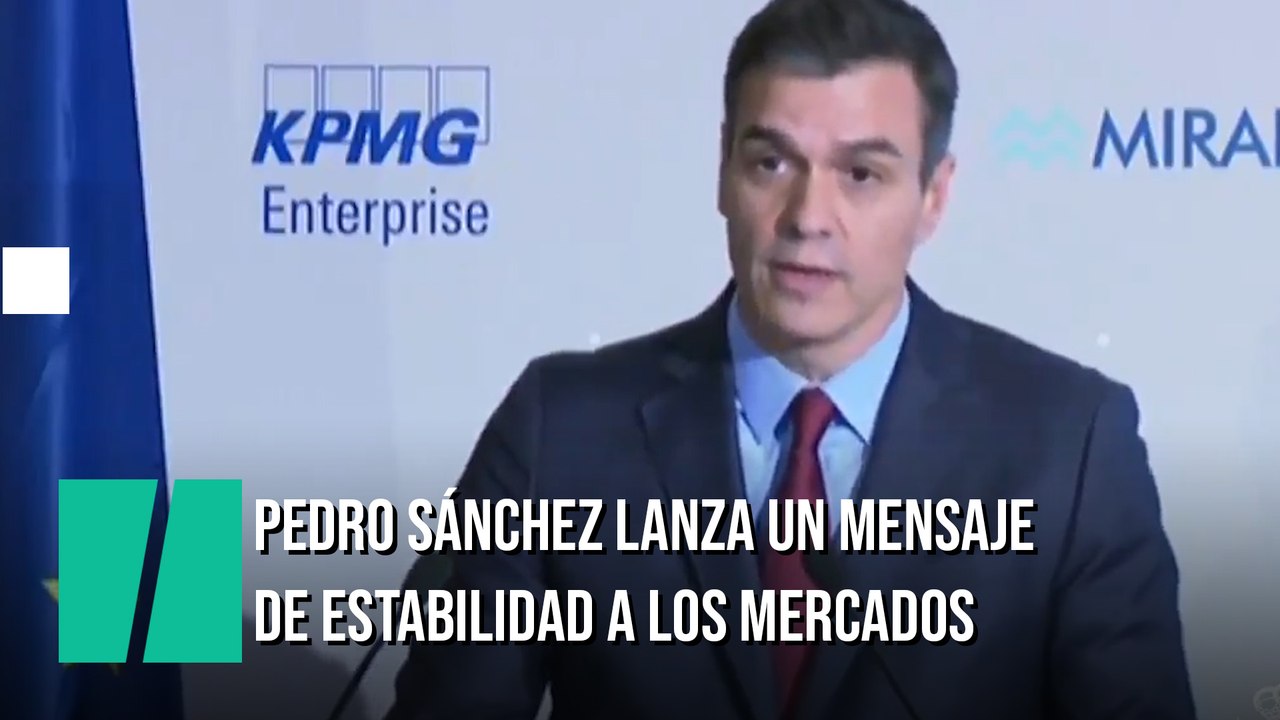 Sánchez: "La estabilidad presupuestaria formará parte de los ejes lectores del nuevo ejecutivo"