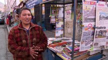 Vendedores de jornais temem falta de papel na Bolívia
