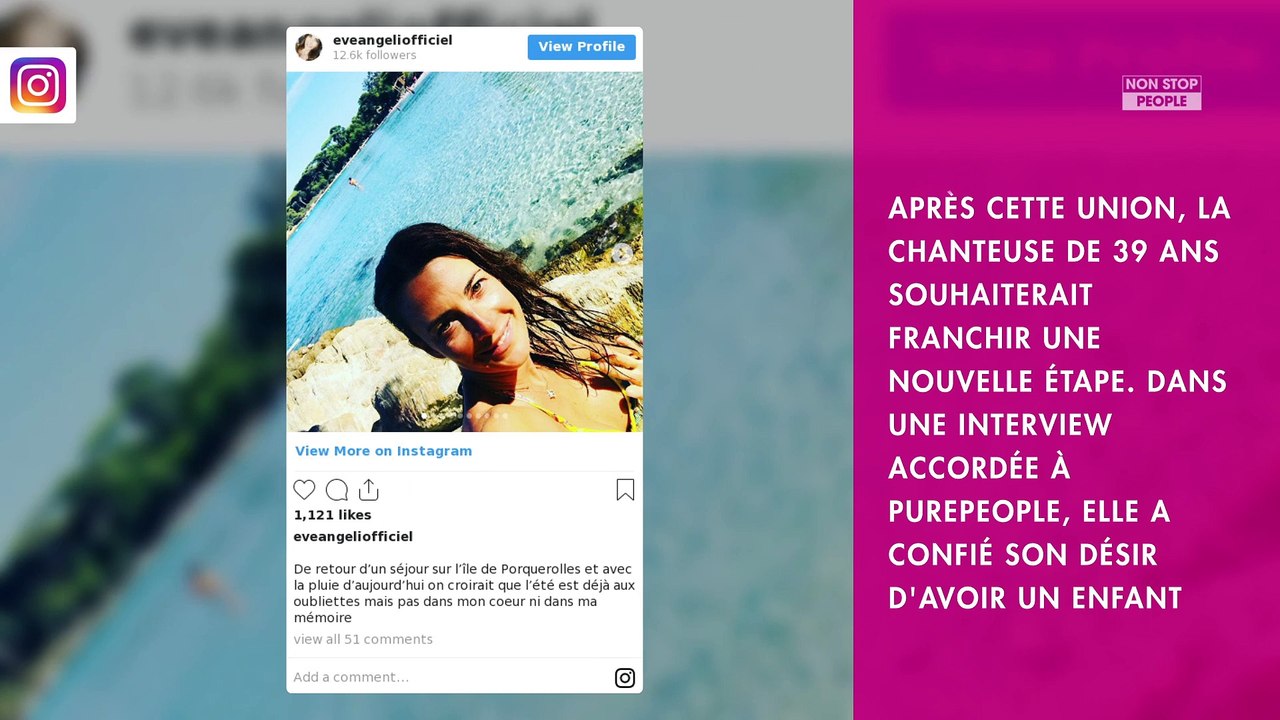 Eve Angeli mariée : la chanteuse dévoile son futur projet