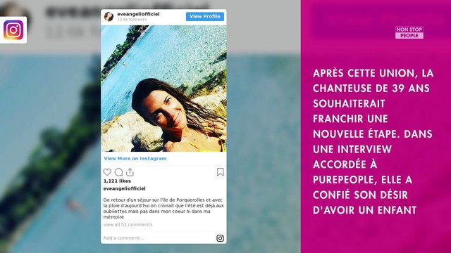 Eve Angeli mariée : la chanteuse dévoile son futur projet