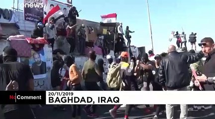 Irak'ta göstericiler önemli köprülerdeki blokajı sürdürüyor