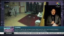 Alta Corte de Hong Kong declara inconstitucional la Ley Antimáscaras