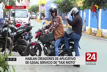 EXCLUSIVO | Hablan creadores de aplicativo de servicio ilegal de ‘taxi’ en moto