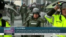 Denuncian a policía colombiana por allanamientos antes del paro