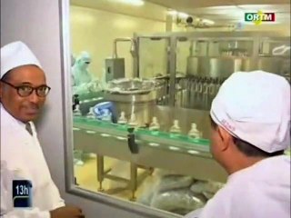 ORTM - Visite du Ministre de la santé dans une usine pharmaceutique