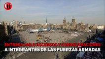 Entrega AMLO ascensos y condecoraciones a integrantes de las Fuerzas Armadas