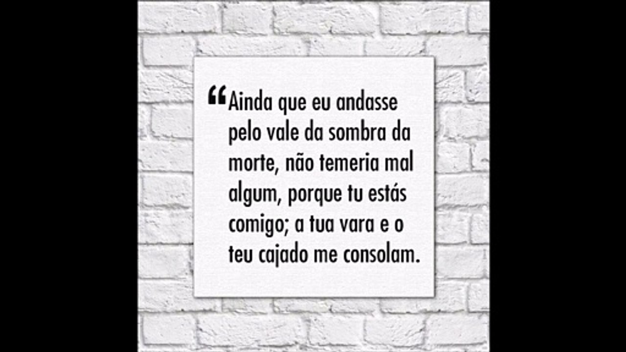 O Senhor é o meu Pastor e nada me faltará Salmo 23