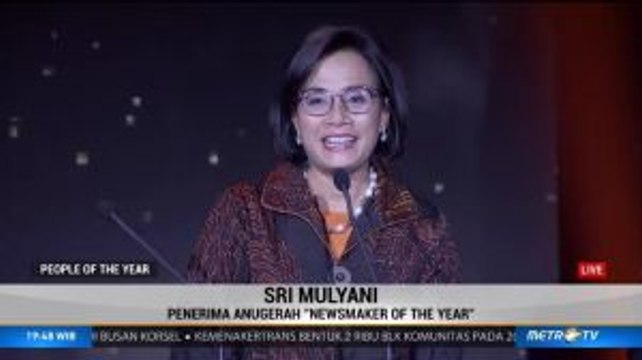 Sri Mulyani Raih Newsmaker of the Year 2019