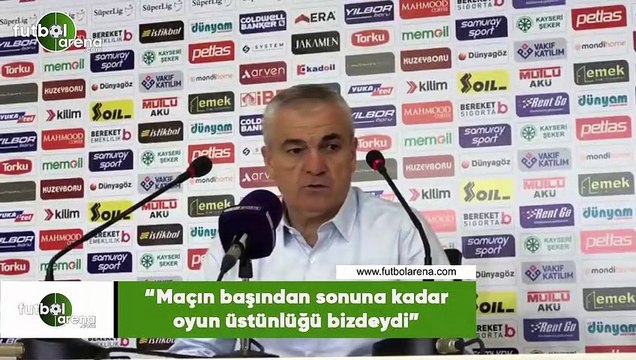 Rıza Çalımbay: Maçın başından sonuna kadar oyun üstünlüğü bizdeydi
