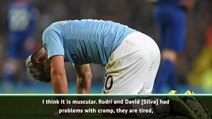 Guardiola concerned by Aguero injury