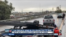 CHP Bakersfield sees upticks in traffic collisions due to rain, gives tips for driving safe