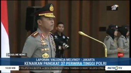 37 Perwira Tinggi Polri Naik Pangkat