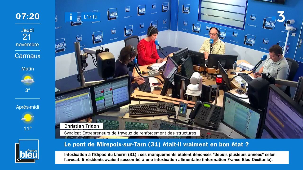 La matinale de France Bleu Occitanie - Emission du jeudi 21 novembre 2019