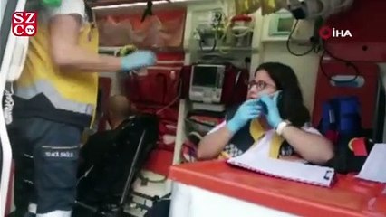 Pendik’te iki otomobilin birbirine girdiği kaza kamerada