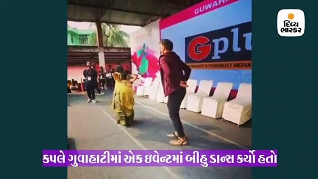 ઈવેન્ટમાં પત્નિના ડાન્સ સ્ટેપ્સ કોપી કરતો જોવા મળ્યો મિલિંદ સોમન, ક્યૂટ કેમેસ્ટ્રીને લોકોએ પસંદ કરી