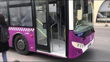 Yolcu, otobüste yangın tüpünden boşalan tozdan etkilendi