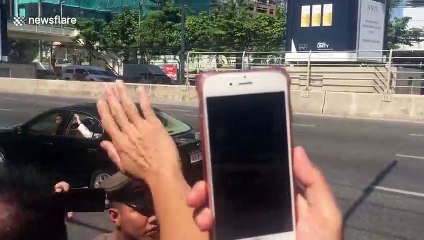 Pope Francis visits patients and staff at St. Louis Hospital in Bangkok