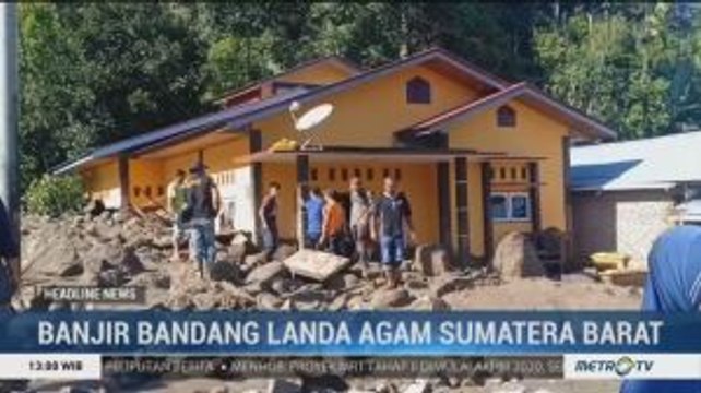 13 Rumah Warga di Agam Sumbar Rusak Akibat Banjir Bandang dan Longsor