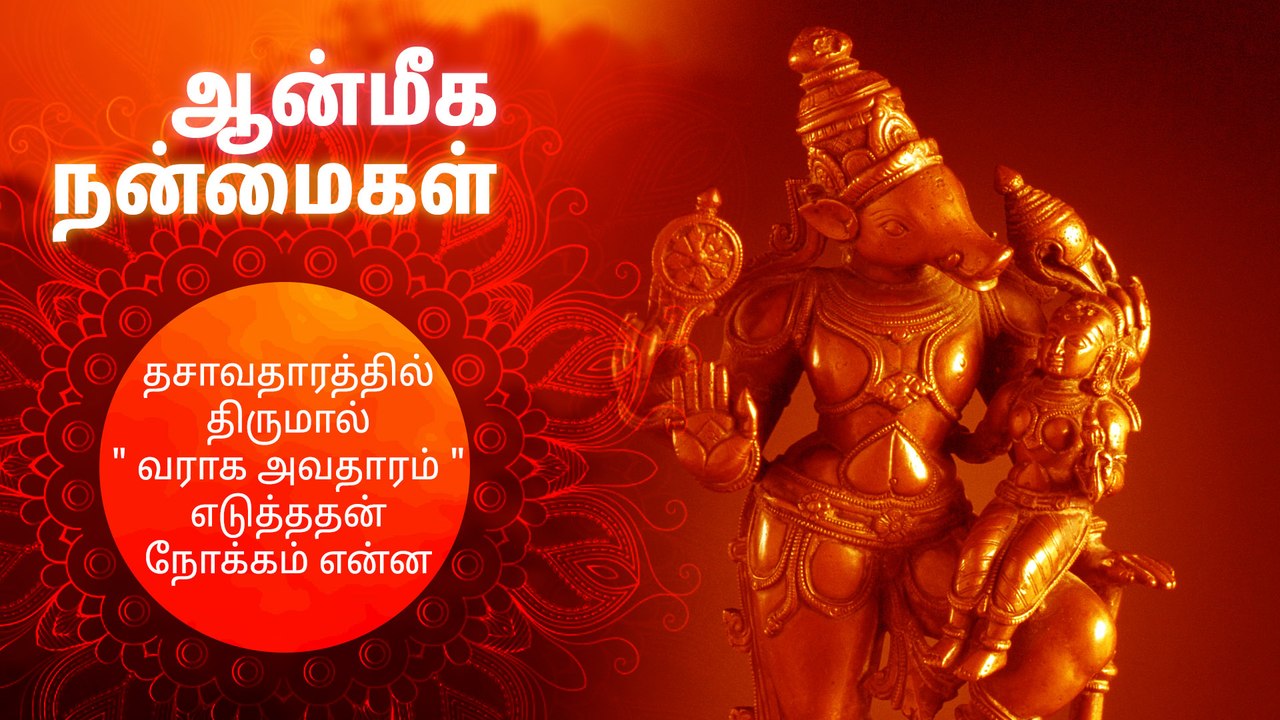 தசாவதாரத்தில் திருமால் " வராக அவதாரம் " எடுத்ததன் நோக்கம் என்ன?