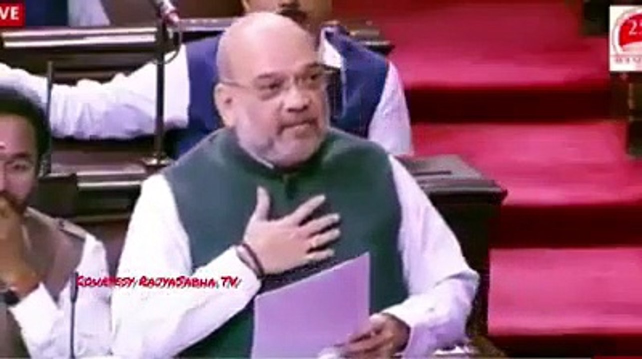 राज्यसभा में बोले अमित शाह कश्मीर में हालात सामान्य