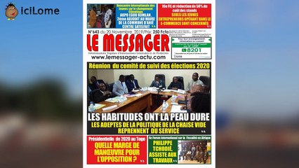 La une des journaux 20 nov 2019