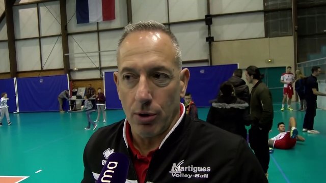 Christophe Charroux et William Bersani avant Martigues Volley - Nancy