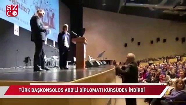 Türk başkonsolos ABD'li diplomatı kürsüden indirdi