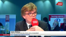 « Je sais que le président du Sénat est très soucieux des institutions », commente Marc Fesneau