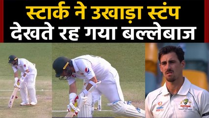 Mitchell Starc uproots Yasir Shah's stump with a clean Yorker,  missed Hat-trick chance| वनइंडिया