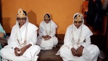 इटावा: तीन सगी बहनों सहित 4 युवतियां बनेंगे साध्वी, दुल्हन की तरह सजकर घर से हुईं विदा