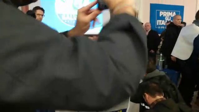 Sorrento - Matteo Salvini presenta i sindaci Cuomo e De Lucia di Positano entrati nella Lega