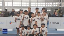 [스포츠 영상] 테니스 권순우, 재능 기부 행사