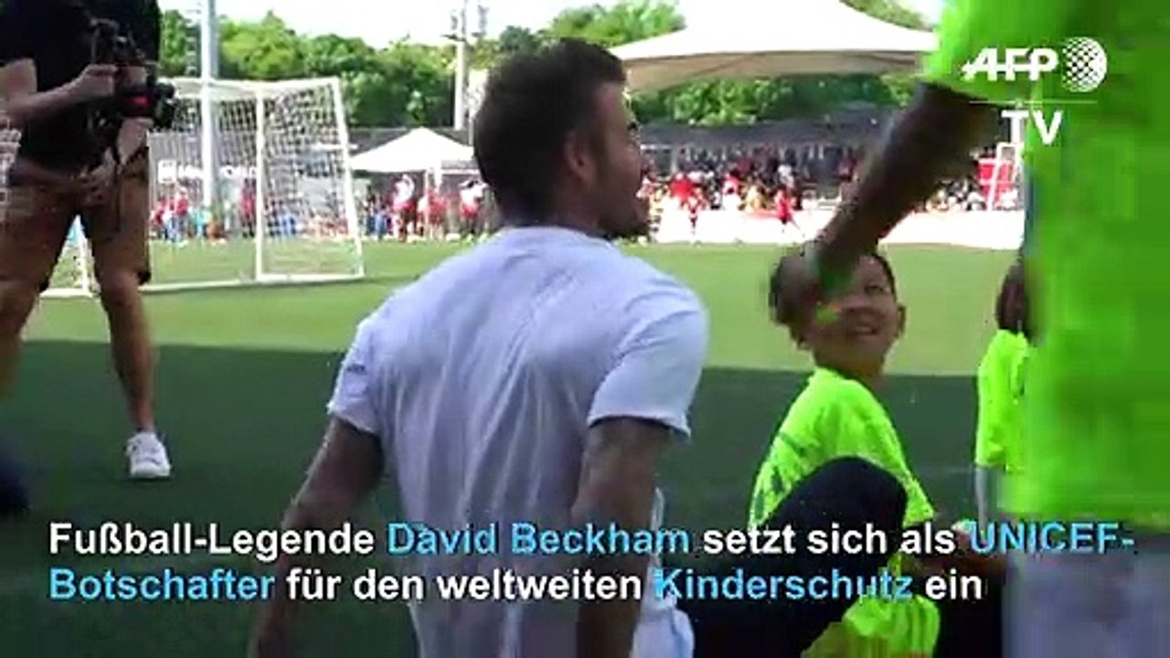 David Beckham mahnt mehr Schutz von Kindern an