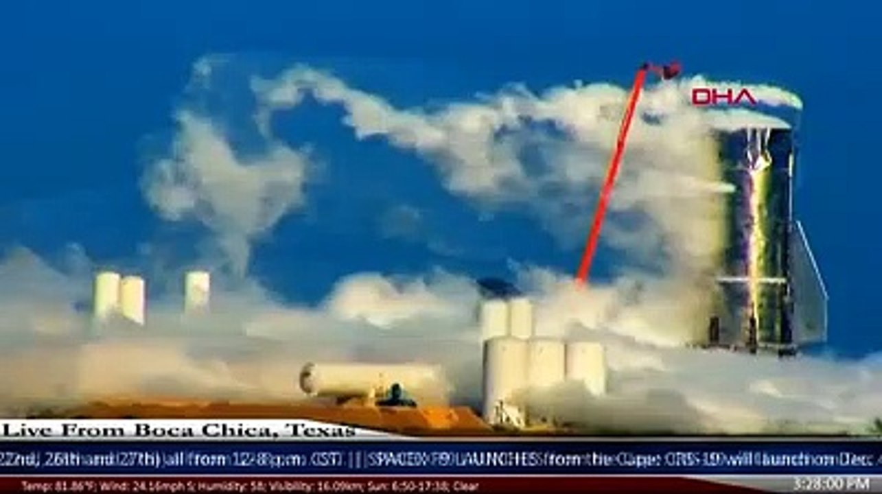 SpaceX roketi test sırasında patladı